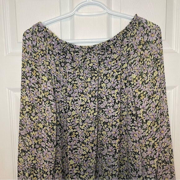 SANCTUARY Floral Top Blouse medium - Picture 5 of 8